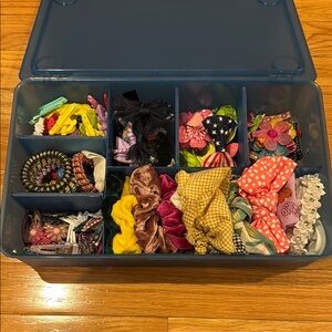Colorful Hair Accessories Collection for girls - storage container included